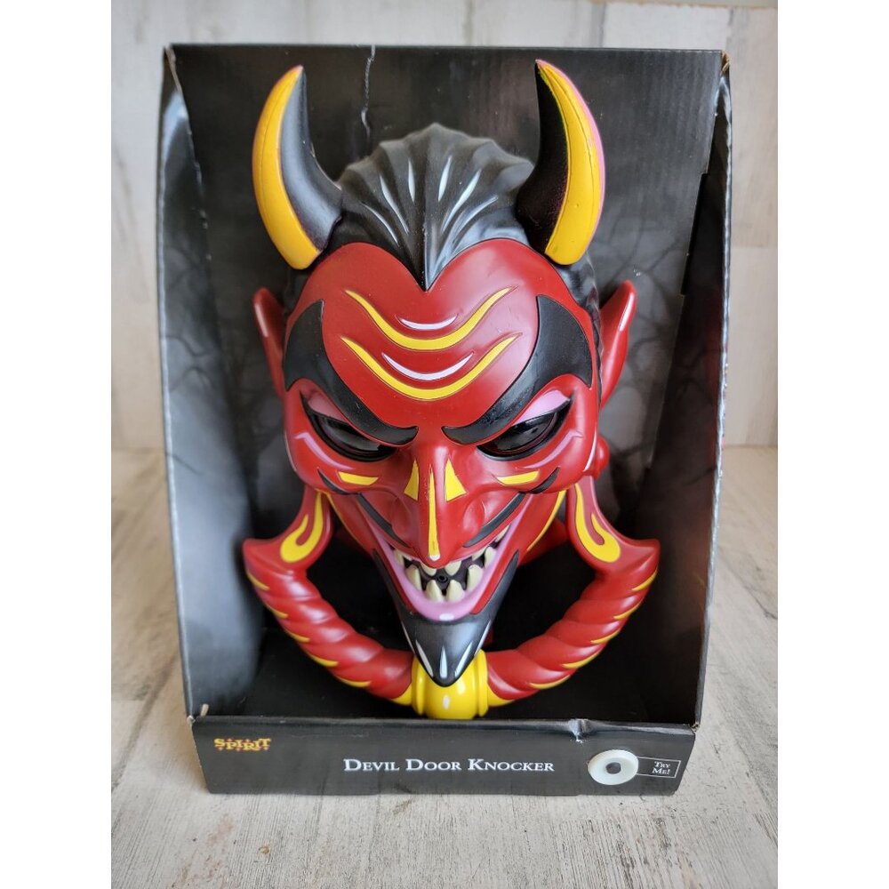 Spirit NEW Devil door knocker Halloween animated scary prop decor